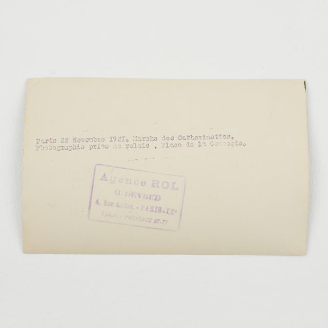 The Catherinettes Racecourse, Paris 1931 - Silver Gelatin B and W Photography by Press Agency Rol For Sale - Image 4 of 4