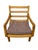 Vintage Heywood Wakefield Style Solid Wood Lounge Chair - Reupholstered! For Sale In Philadelphia - Image 6 of 7
