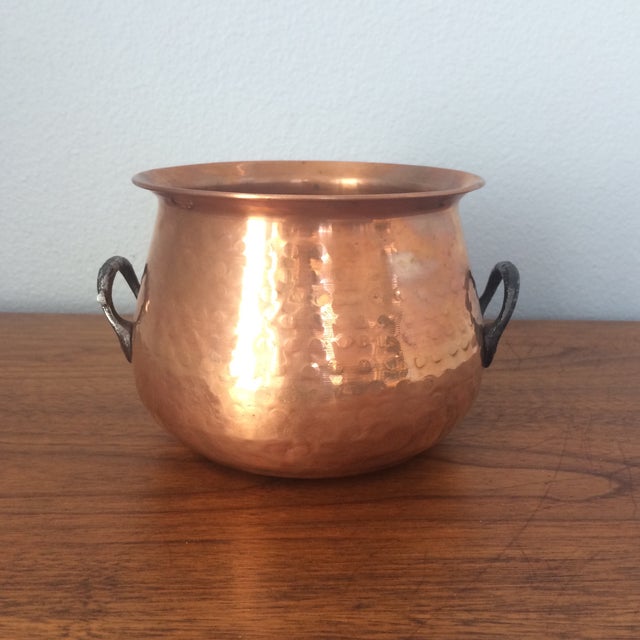 Vintage Hammered Copper Planter Chairish