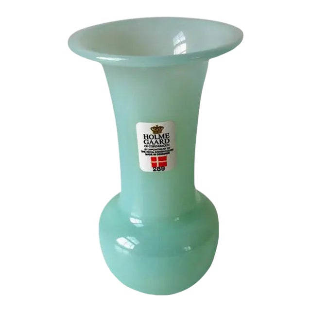 Michael Bang for Holmegaard Vintage Glass Trumpet Vase For Sale