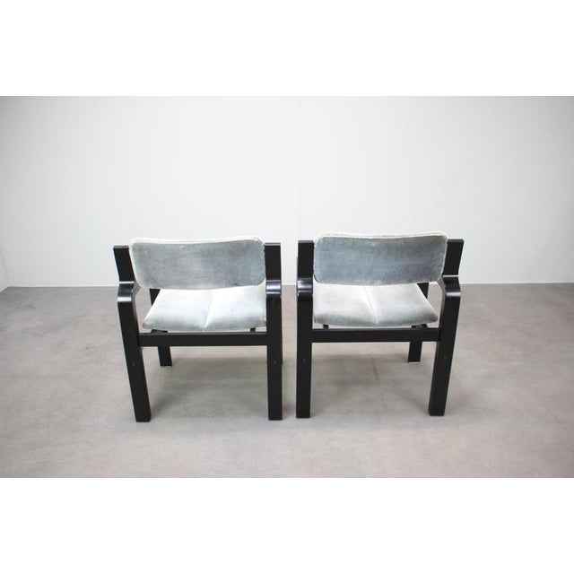 Armchairs by Ludvik Volak for Dřevopodnik Holešov, Czechoslovakia, 1989, Set of 2 For Sale - Image 11 of 14