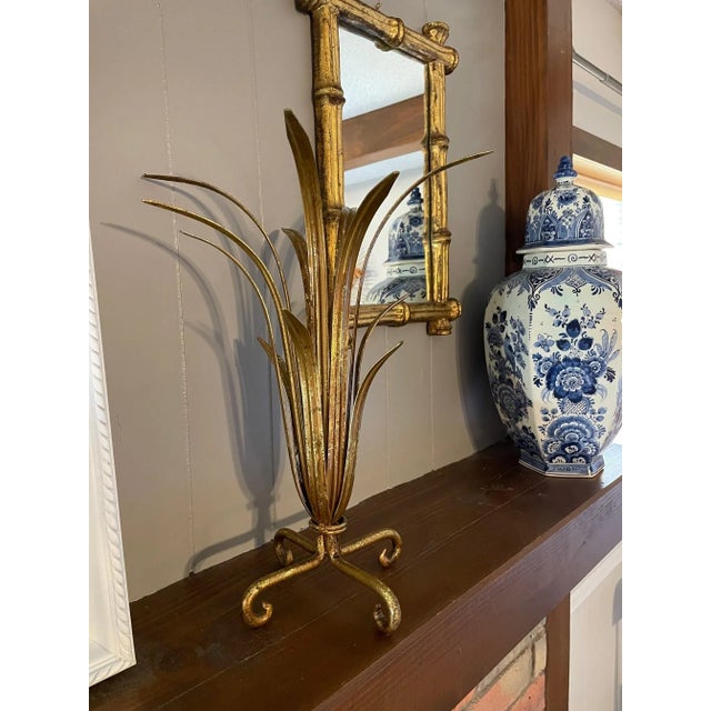 Mid 20th Century Gilded Metal Wheat Sheaf Decorative Object For Sale - Image 11 of 12