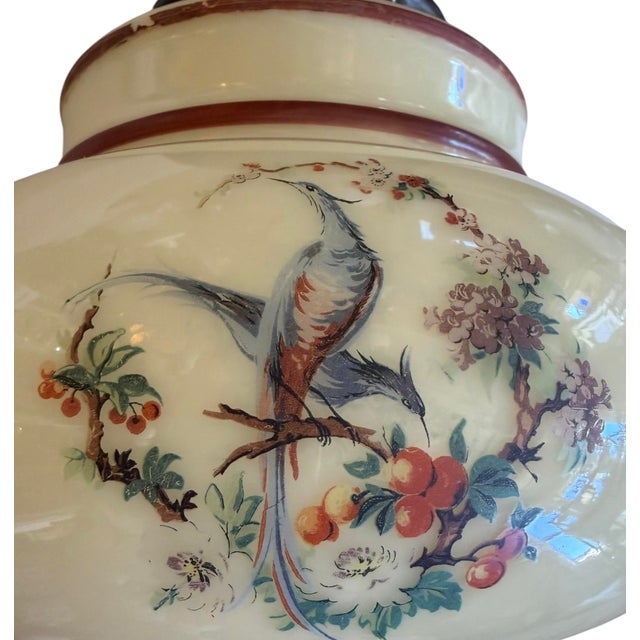 What a charming flushmount! Perfect for an entryway, kitchen, hallway or bathroom. The birds, flowers and fruits will make...