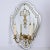 French Pair French Eglomise Mirrored Wall Sconces,1950 France. For Sale - Image 3 of 10