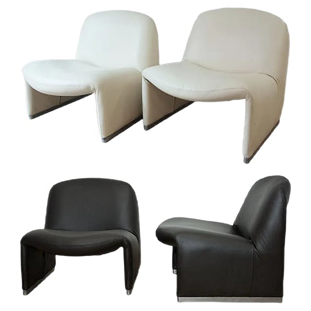 Alky Lounge Chairs by Giancarlo Piretti for Castelli, 1972, Set of 4 For Sale