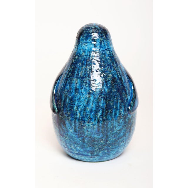 Bitossi Large Vintage Italian Rimini Blu Ceramic Penguin by Aldo Londi for Bitossi For Sale - Image 4 of 16