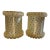 Vintage Floral Ruffled Lace Lamp Shades a Pair For Sale