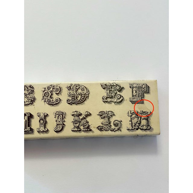 Cream Fornasetti Alphabet Box For Sale - Image 8 of 10