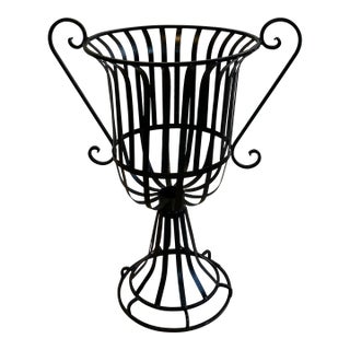 1950's Wrought Iron Planter For Sale