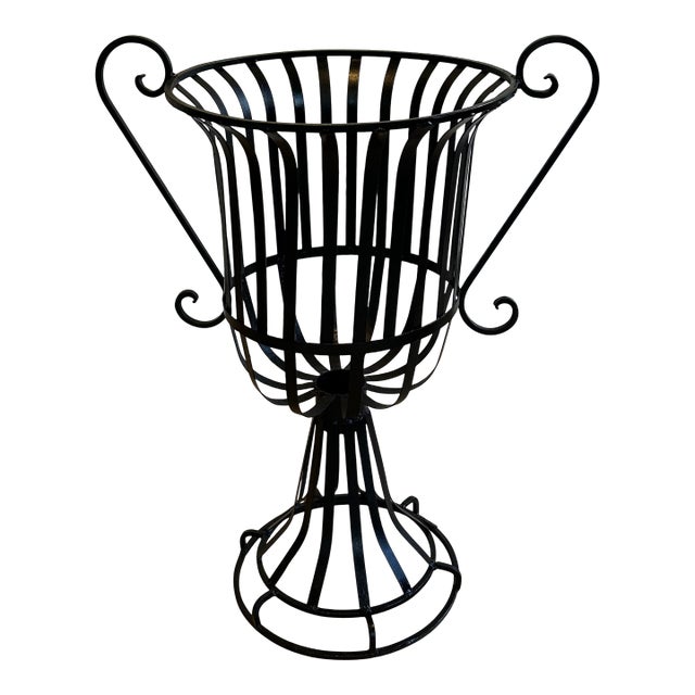 1950's Wrought Iron Planter For Sale