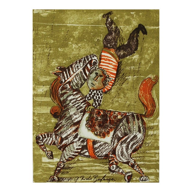 Graciela Boulanger Original Lithograph 1973 Untitled 2 For Sale