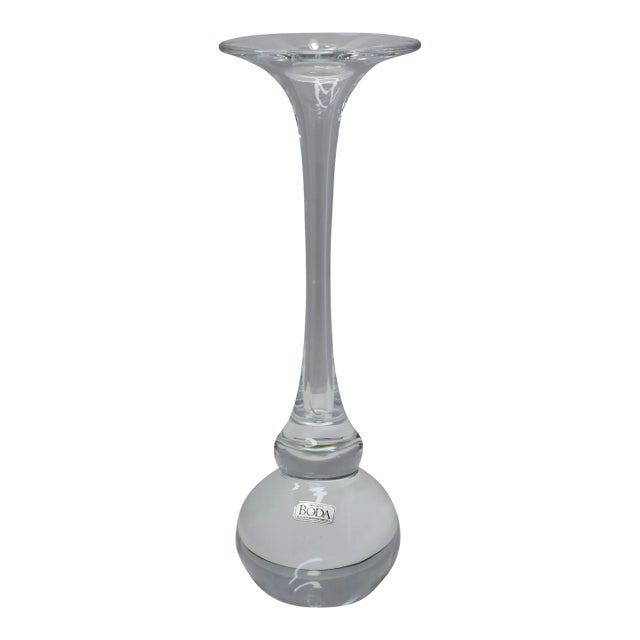 1960s Mid-Century Modern Kjell Engman Kosta Boda Bottle Neck Trumpet Bud Vase For Sale