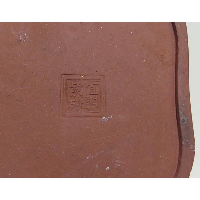 Antique Chinese Yixing Zisha Clay Teapot For Sale - Image 9 of 10