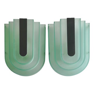 Postmodern Acrylic Wall Lights by Herda, the Netherlands, 1980s, Set of 2 For Sale