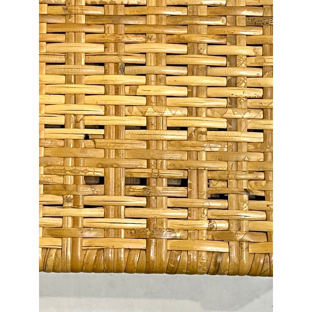 Antique English Country House Woven Reed and Pine Stool For Sale - Image 17 of 17