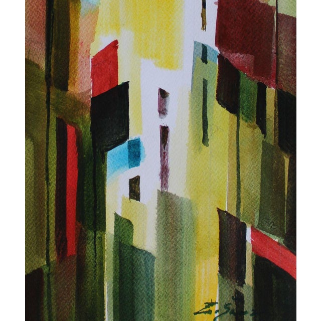 Zigmunds Snore, City, 2025, Watercolor on Paper For Sale - Image 4 of 5