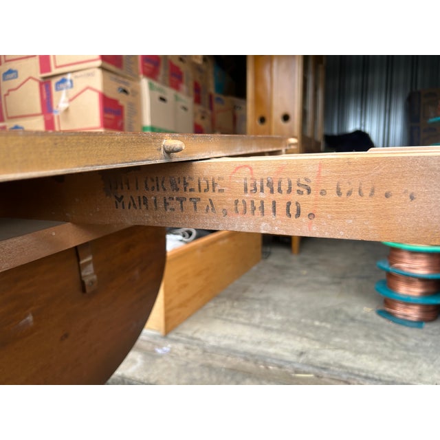 American 1950s Brickwede Brothers Mahogany Dining Table For Sale - Image 3 of 7