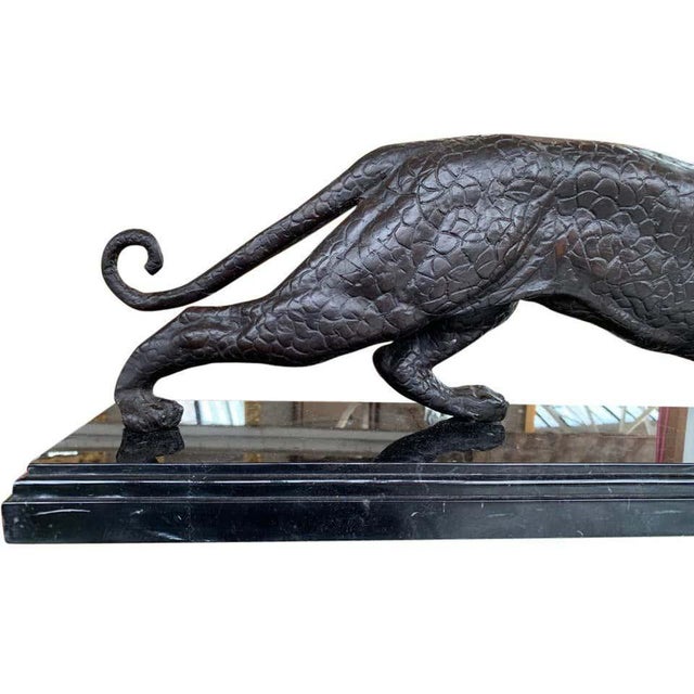 French Art Deco Bronze Panther For Sale - Image 3 of 5