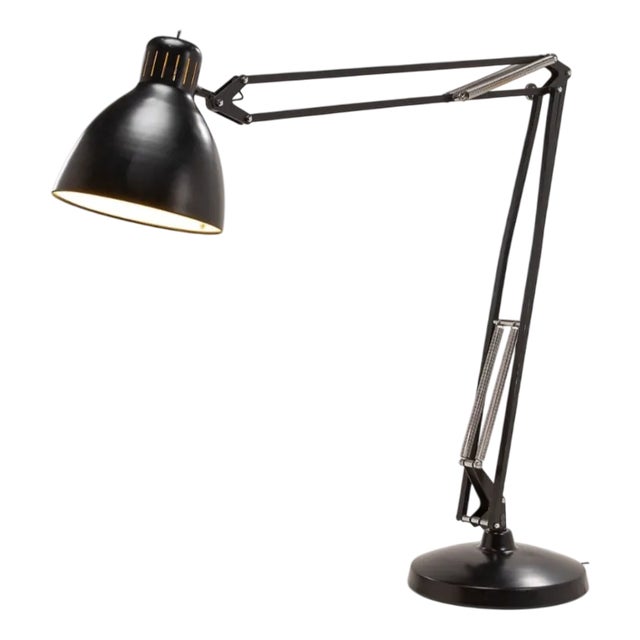 Black The Great JJ Lamp by Jac Jacobsen for Luxit Leucos, 1980s For Sale