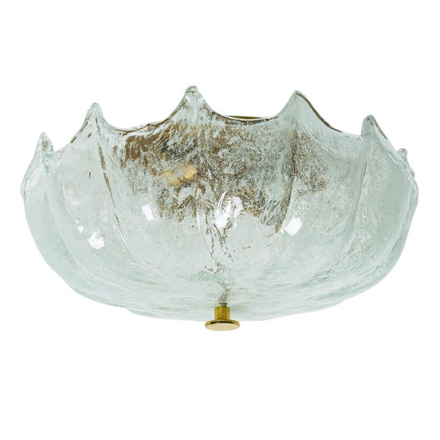 Clear Flush Mount from Kaiser Idell / Kaiser Leuchten, Germany, 1965 For Sale