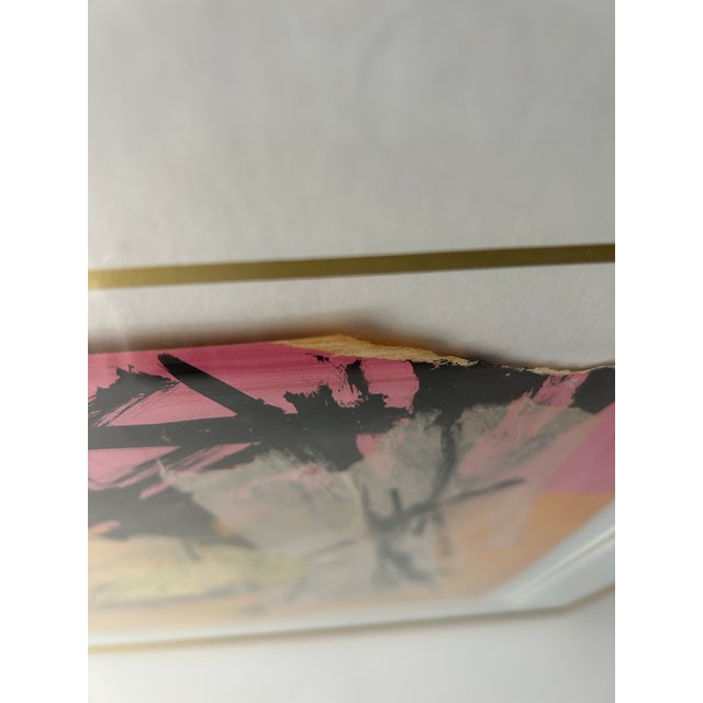 Paper Vintage Larry Kessler Abstract Collage Painting, 1962 For Sale - Image 7 of 9