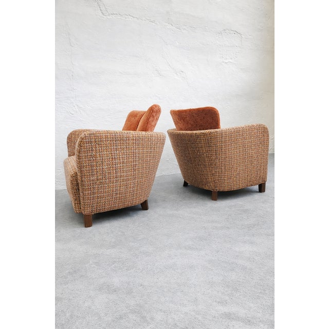 1940s Lounge Armchairs attributed to Kaesz Gyula, Hungary, 1940s, Set of 2 For Sale - Image 5 of 16