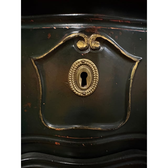 Absolutely gorgeous chest of drawers from the late 20th Century in the style of a Louis XV Lyonnaise Commode. This piece...