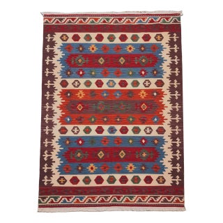 Vintage Handmade Kilim Rug For Sale
