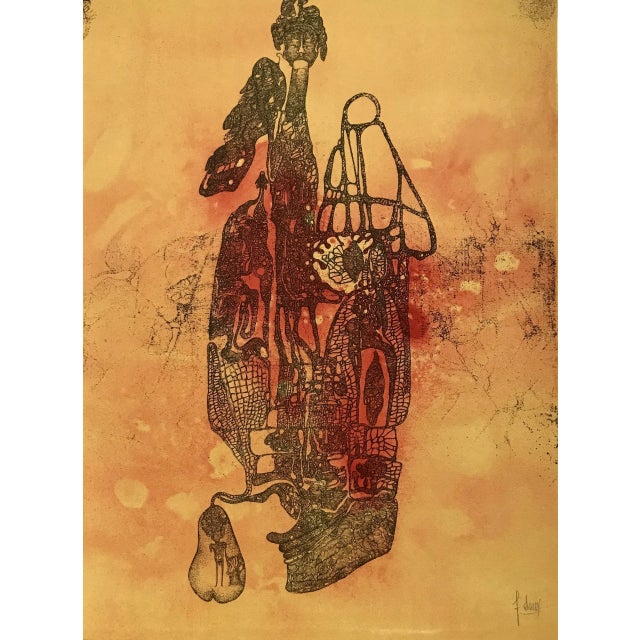 1972 Fred Deux Signed Original Lithograph Vertige Du Il For Sale - Image 4 of 4