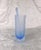 This is a blue cut to clear bar ware set with a pitcher and stir stick plus five matching glasses. Two Glasses have...