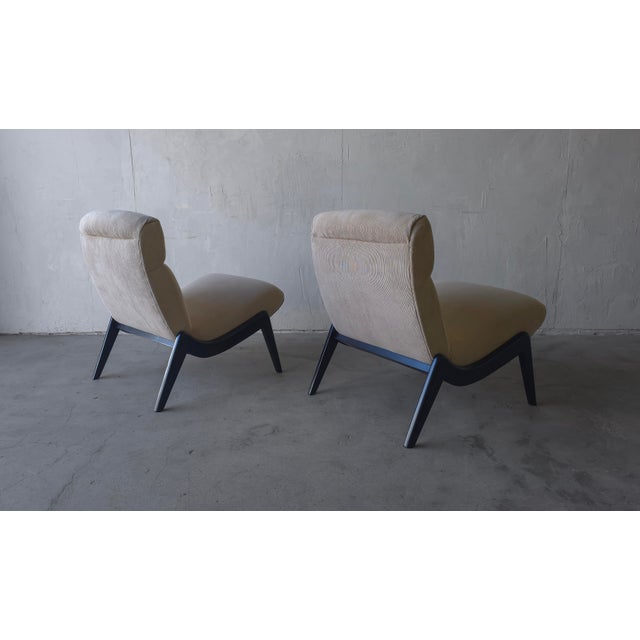 Pair of Mid Century Scoop Lounge Chairs For Sale - Image 9 of 11