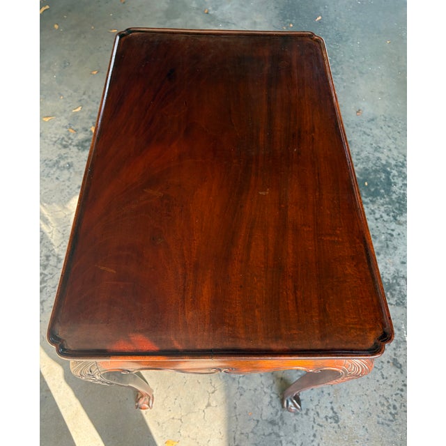 English 18th Century English/Irish Mahogany Side Table For Sale - Image 3 of 6