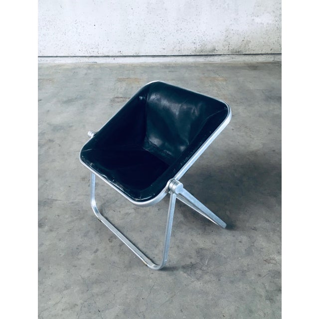 Mid-Century Modern Plona Leather Side Chair by Giancarlo Piretti for Castelli, 1970s For Sale - Image 3 of 18