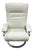 1970s Lafer Kiri Recliner. White Leather For Sale