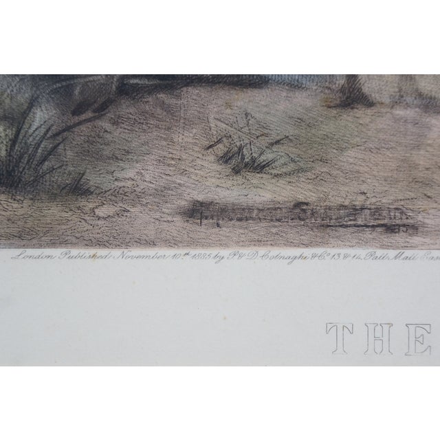 Antique Arlent Edwards First Step Puppy Engraving After George Swinstead 37" For Sale - Image 10 of 16