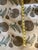 Features a stylized botanical and medallion print on a neutral background. Pillows can be made any size.
