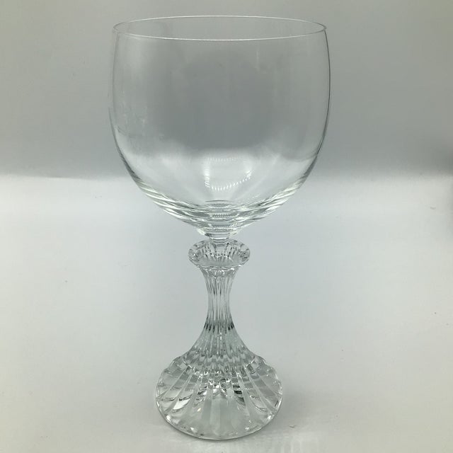 1980s Vintage Mikasa Ritz Crystal Water Goblets-Set of 6 For Sale - Image 5 of 12
