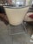 2000 - 2009 Pair of Original Ward Bennett Scissor Chairs – Almond Leather & Chrome For Sale - Image 5 of 7