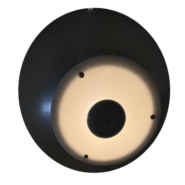 Silver 1930s Art Deco Machine Age Spun Aluminum 30.5" 4 Ring Pendant Light, 5 Available For Sale - Image 8 of 8