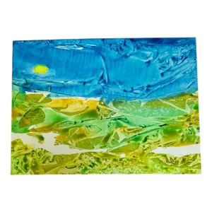 Original Watercolor Landscape on Yupo Paper “The Sun Will Come Out”