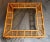 Exquisite Vintage Rattan Bamboo Square Glass Coffee Table, a stunning piece that perfectly embodies high-end luxury with a...