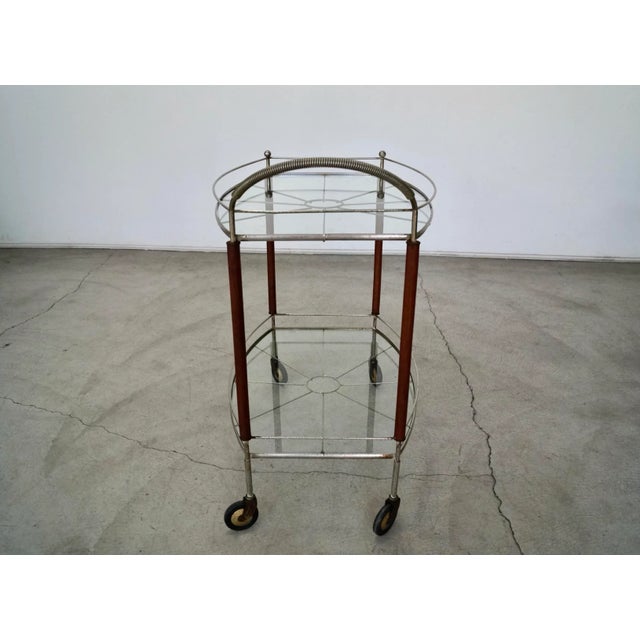 1950s Mid-Century Modern Bar Cart For Sale - Image 5 of 13