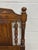 This is an impressive vintage king-size oak headboard featuring a richly distressed warm brown finish and substantial Old...