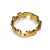 Elegant 18K Yellow Gold Hidalgo Designer Eternity Swirl Band featuring 12 brilliant round diamonds set in a graceful swirl...