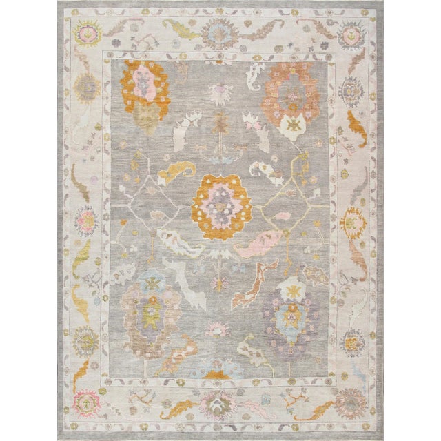 Textile Pasargad Turkish Oushak Wool Area Rug- 9'10" X 13' 5" For Sale - Image 7 of 7
