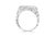 Introducing a masterpiece that exudes elegance and sophistication, this .925 Sterling Silver 1/3 Diamond 6 Stone Rectangle...