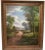 MASSIVE AND MONUMENTAL LANDSCAPE OIL PAINTING W ORNATE FRAME -This large, traditional landscape oil painting features a...