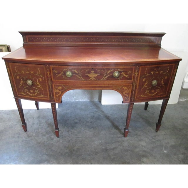 Mahogany English Adams Style Sideboard For Sale - Image 13 of 13