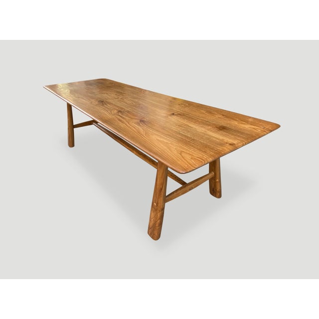 Andrianna Shamaris Midcentury Couture Teak Wood Dining Table For Sale - Image 18 of 18