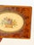 The sweetest keepsake box made out of burlwood, with a delicate brass framed micro cross stitched insert depicting a...